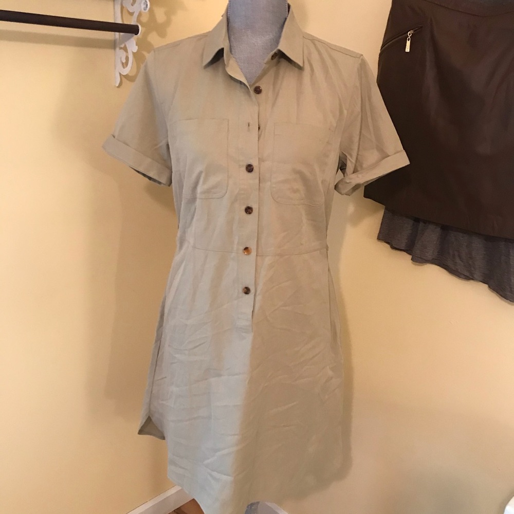 J. Crew khaki dress